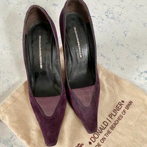 Donald J Pliner made in Spain | Plum suede pumps, size 8